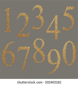 Set of metallic numbers.Vector golden numbers.