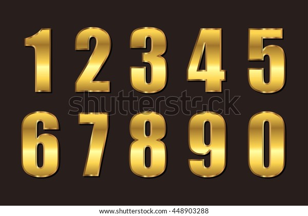 4,409 Fancy Gold Numbers Images, Stock Photos & Vectors | Shutterstock