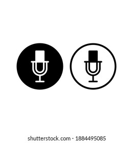 Set of microphone icon vector design