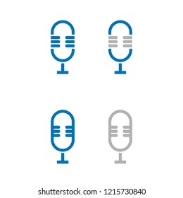 a set of microphone icons