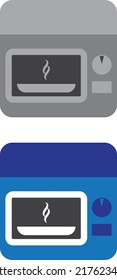 un conjunto de iconos de microondas