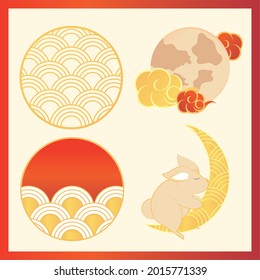 Hase und Mond im Herbst