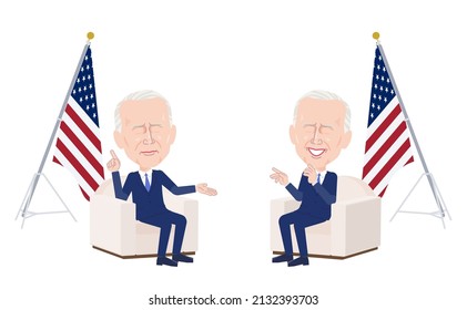 A set of Middle-aged man having diplomatic talks .It's vector art so easy to edit.