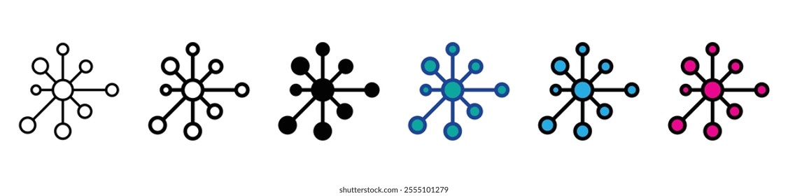 set of mind map icon sign vector. stock . illustration