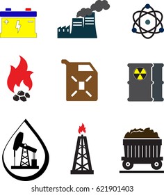 Set of minerals that harm the environment