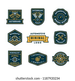 Set of minimal auto logo or Icon in premium quality