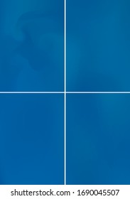 Legen Sie minimale blaue Abdeckungen Design A4. Hintergrundbilder abstrakter Vektorillustration. Farbige glatte Farbverläufe. Vorlagen für Broschüren, Flyer, Präsentationen, Broschüren, Magazine