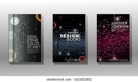 Set minimal cover design. Modern vector template background. New texture for your design.