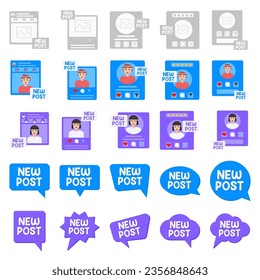 Set of minimal editable square banner templates. The background colors are black and yellow with striped shapes. Suitable for social media posts and web internet advertising. Vector illustration with 