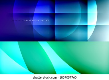 Conjunto de fondos abstractos geométricos mínimos. Ilustraciones vectoriales para portadas, pancartas, volantes y carteles y otros