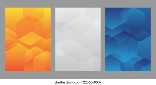 Setzen Sie minimalen geometrischen Hintergrund mit fließendem Farbverlauf ein. Dynamische Formen-Zusammensetzung. EPS10-Vektor