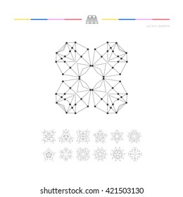 Set of minimal geometric shapes.