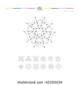 Set of minimal geometric shapes.
