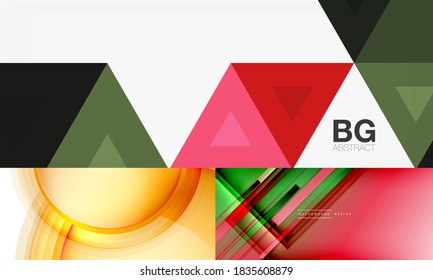 Set of minimal geometric vector backgrounds