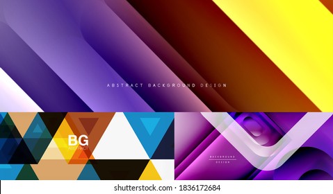 Set of minimal geometric vector backgrounds