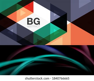 Conjunto de fondos vectoriales geométricos mínimos