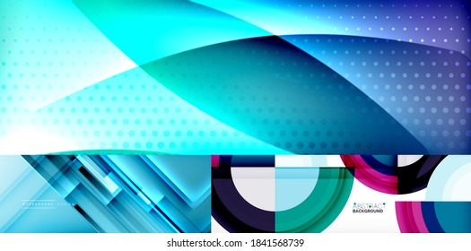 Conjunto de fondos vectoriales geométricos mínimos