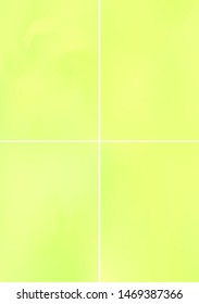 Set minimal green covers design A4. Background abstract vector patterns. Colorful smooth gradients. Templates for brochures, flyers, presentations, leaflet, magazine