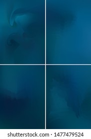 Set minimal green covers design A4. Background abstract vector patterns. Colorful smooth gradients. Templates for brochures, flyers, presentations, leaflet, magazine