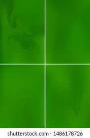 Set minimal green covers design A4. Background abstract vector patterns. Colorful smooth gradients. Templates for brochures, flyers, presentations, leaflet, magazine
