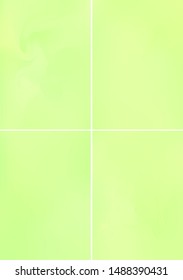 Set minimal green covers design A4. Background abstract vector patterns. Colorful smooth gradients. Templates for brochures, flyers, presentations, leaflet, magazine