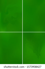 Set minimal green covers design A4. Background abstract vector patterns. Colorful smooth gradients. Templates for brochures, flyers, presentations, leaflet, magazine