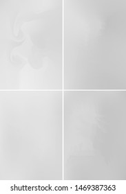 Set minimal grey covers design A4. Background abstract vector patterns. Colorful smooth gradients. Templates for brochures, flyers, presentations, leaflet, magazine