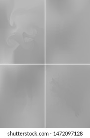 Set minimal grey covers design A4. Background abstract vector patterns. Colorful smooth gradients. Templates for brochures, flyers, presentations, leaflet, magazine