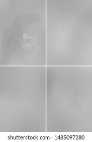 Set minimal grey covers design A4. Background abstract vector patterns. Colorful smooth gradients. Templates for brochures, flyers, presentations, leaflet, magazine