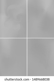 Set minimal grey covers design A4. Background abstract vector patterns. Colorful smooth gradients. Templates for brochures, flyers, presentations, leaflet, magazine