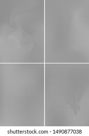 Set minimal grey covers design A4. Background abstract vector patterns. Colorful smooth gradients. Templates for brochures, flyers, presentations, leaflet, magazine