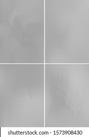 Set minimal grey covers design A4. Background abstract vector patterns. Colorful smooth gradients. Templates for brochures, flyers, presentations, leaflet, magazine