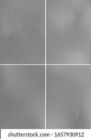 Set minimal grey covers design A4. Background abstract vector patterns. Colorful smooth gradients. Templates for brochures, flyers, presentations, leaflet, magazine