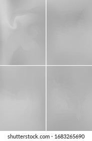 Set minimal grey covers design A4. Background abstract vector patterns. Colorful smooth gradients. Templates for brochures, flyers, presentations, leaflet, magazine