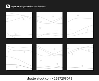 Satz von minimalen Linien Muster Hintergrund. Graue Wellenlinien auf weißem Hintergrund. einfaches, modernes und minimalistisches Muster. Vektorgrafik.