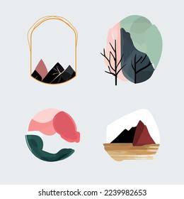 set of minimal mountain and frames