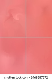 Set minimal orange and violet covers design A4. Background abstract vector patterns. Colorful smooth gradients. Templates for brochures, flyers, presentations, leaflet, magazine