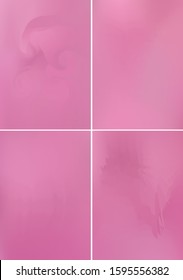 Set minimal orange and violet covers design A4. Background abstract vector patterns. Colorful smooth gradients. Templates for brochures, flyers, presentations, leaflet, magazine
