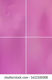 Set minimal orange and violet covers design A4. Background abstract vector patterns. Colorful smooth gradients. Templates for brochures, flyers, presentations, leaflet, magazine