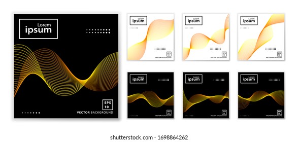 Set of minimal wavy background