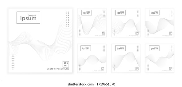 Set of minimal wavy background