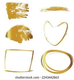 Juego de líneas de oro minimalistas