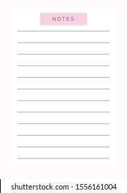 Set of minimalist abstract planners. Notes  planner template. Blank printable vertical notebook page with space for notes and goals. 
Business organizer. Paper sheet size A4.