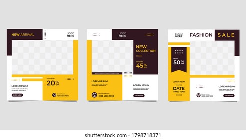 Set of Minimalist Background with easy editable frame mock up. Perfect for social media post templates, Fashion product, collage photo, flyer, banner, etc