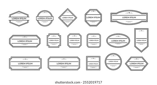 set of minimalist badge design set