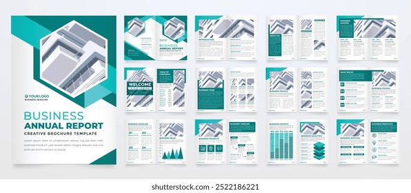 set of minimalist business brochure template with simple style and modern layout	
