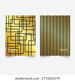 Set von minimalistischen Abdeckungen Design. Geometrische Rasterfarbverläufe. Moderne bunte Zukunft geometrische Muster