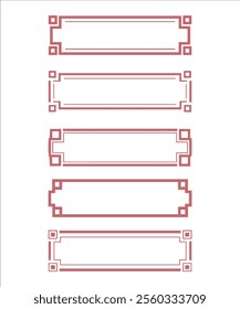 Set of Minimalist Decorative Frames for Design