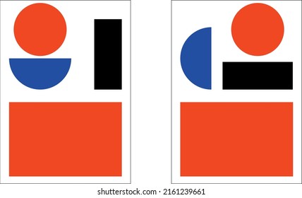 set of minimalist geometric shapes. vector illustration