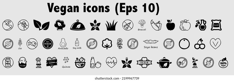 Set of minimalist icons. Eps 10 file